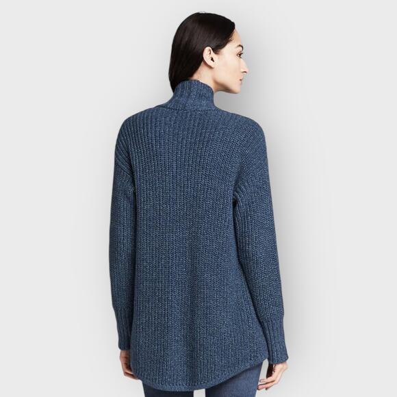 Banana Republic Acid Wash Open Womens Cardigan | XS Blue Knit Oversized Grandma - Picture 6 of 7